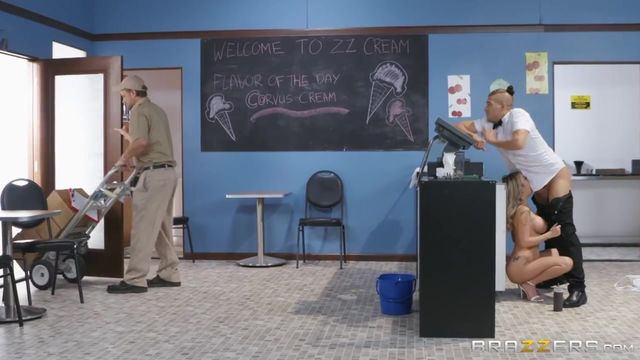 Beautiful big-boobed blonde Kat Dior fucked good in the ass