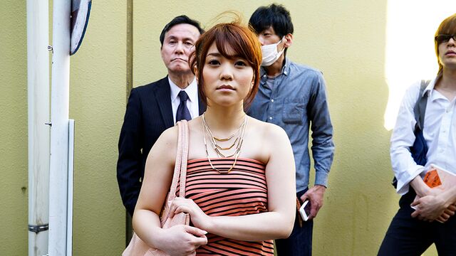 An awesome Asian redhead Mari Motoyama is stroking a dick