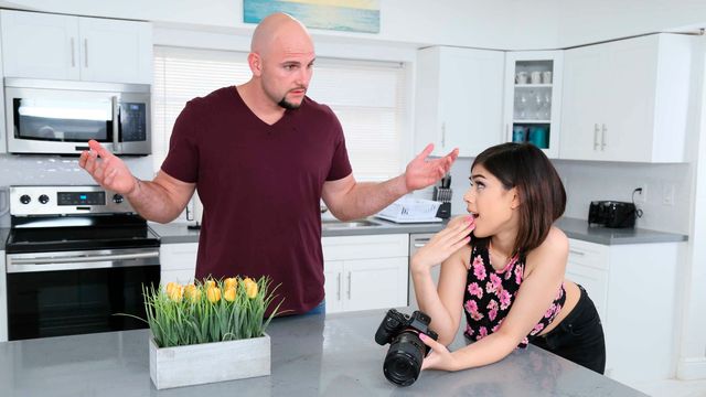 Miniature young hottie Harmony Wonder looks so good with a huge dick in the mouth