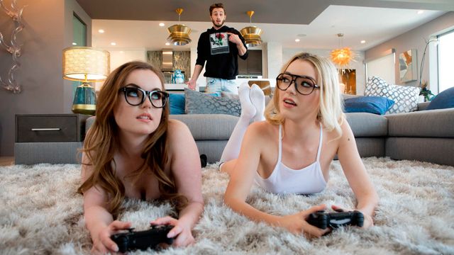 La sabrosa Anny Aurora y River Fox en escena de estilo perrito