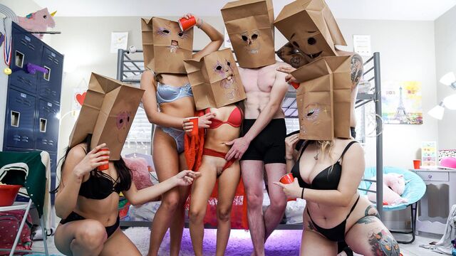 Beautiful hard fuck with brunettes Freya Von Doom and Selina Bentz