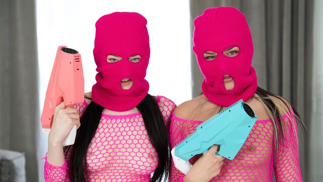 Submissive brunette Emily First screwed in the doggy style