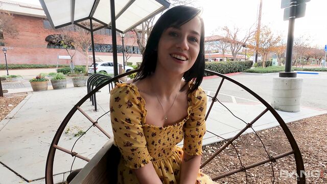 Small-tit hottie Remi Jones jumps on a hard big cock in the cowgirl pose