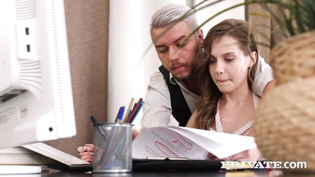 Cute model Private Specials opens her hungry hole for a long dick