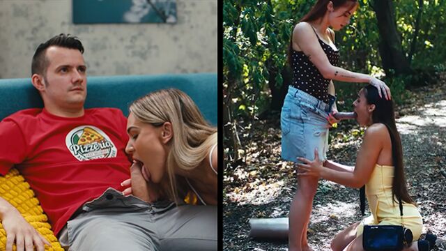 Contenu x de blonde avec l'intense Sam Bourne et Audrey Reid de Futanari