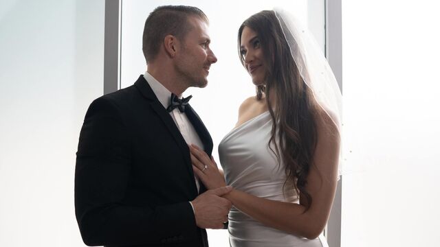 Slutty busty bride Gizelle Blanco is enjoying dick-riding so much