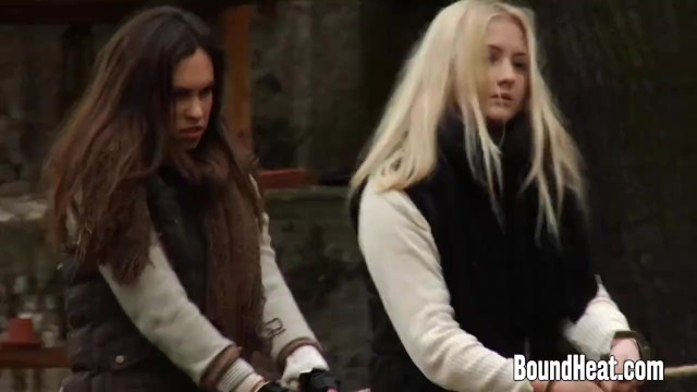 Fascinating Cayla Lyons and Tess Lyndon - 18-25 clip - Bound Heat