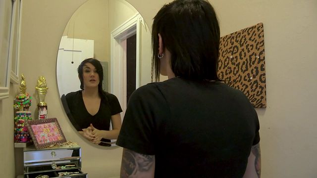 Adorable Nikki Hearts and Kimber Woods at pornstar scene