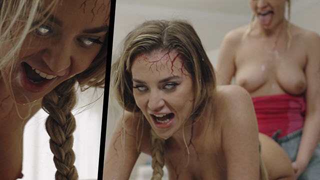 Tough Cherry Kiss and Blake Blossom - trans with girl in transgender movie - Parasited