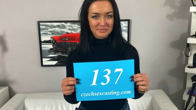 Gorgeous slender brunette Sofia The Bum likes fucking with a big dick