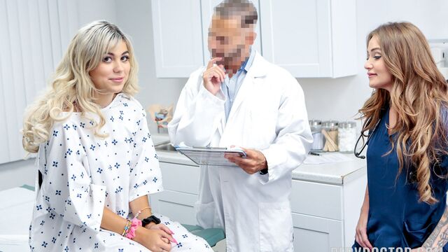 Athena Anderson y Lilith Grace en rodaje de con curvas de Perv Doctor